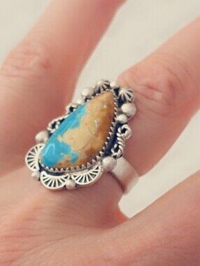 Royston Turquoise Southwestern 925 Sterling Silver Gemstone Ring